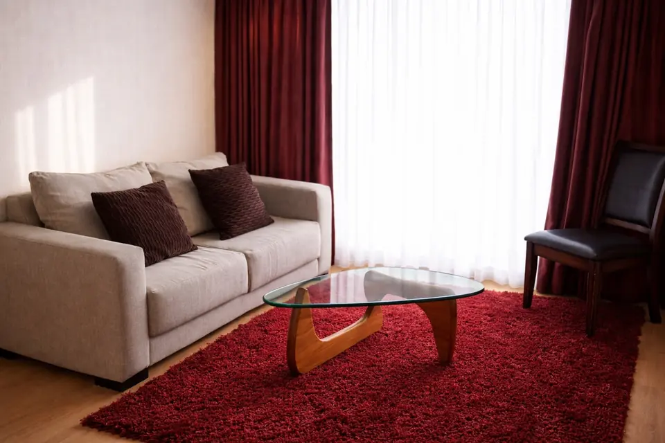 Sala del departamento con mobiliario cómodo en Rancagua